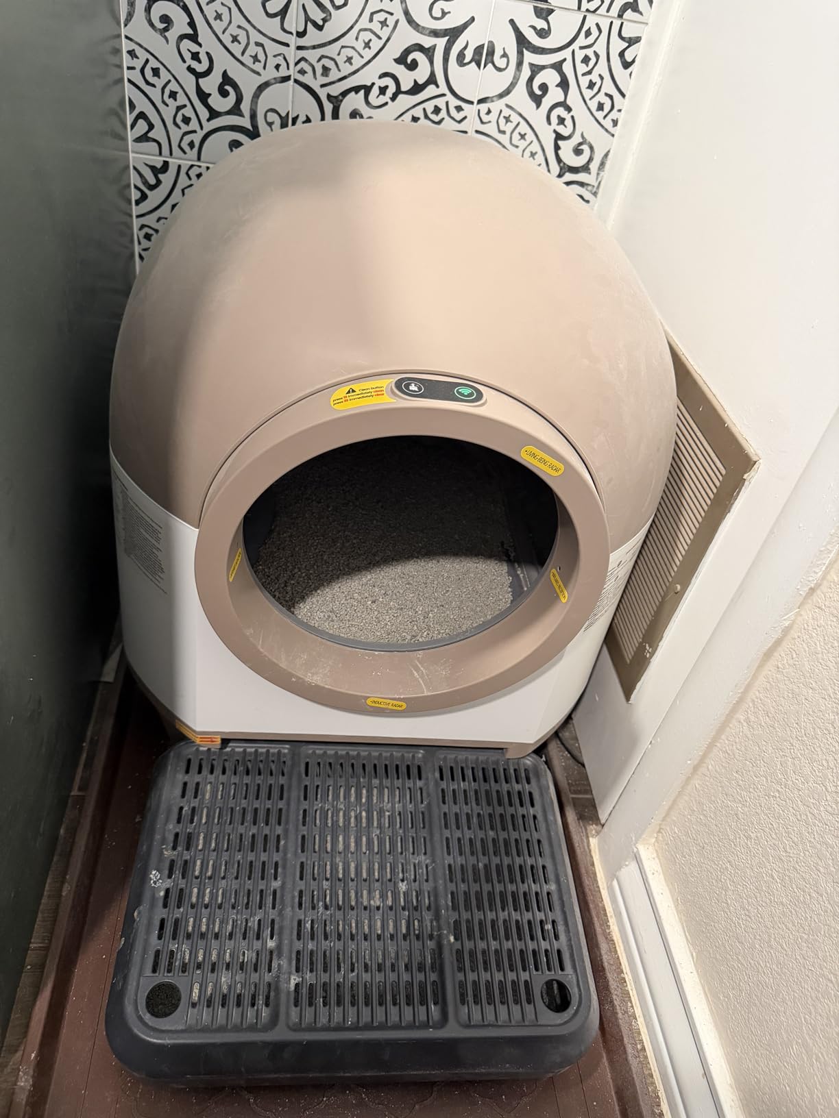 WARCAT Self-Cleaning Litter Box – 90L, APP, Sensors, Gray customer photo 1