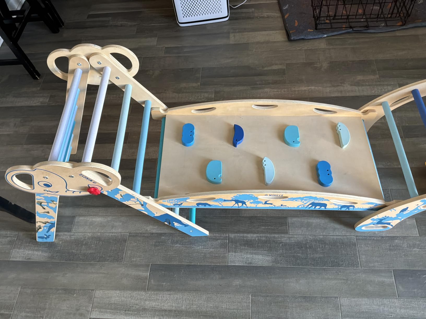 WINGYZ Pikler Triangle Set, Montessori 8-in-1 Climbing Set with Cushion customer photo 1
