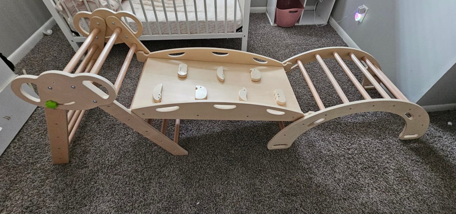 WINGYZ Pikler Triangle Set, Montessori 8-in-1 Climbing Set with Cushion customer photo 2