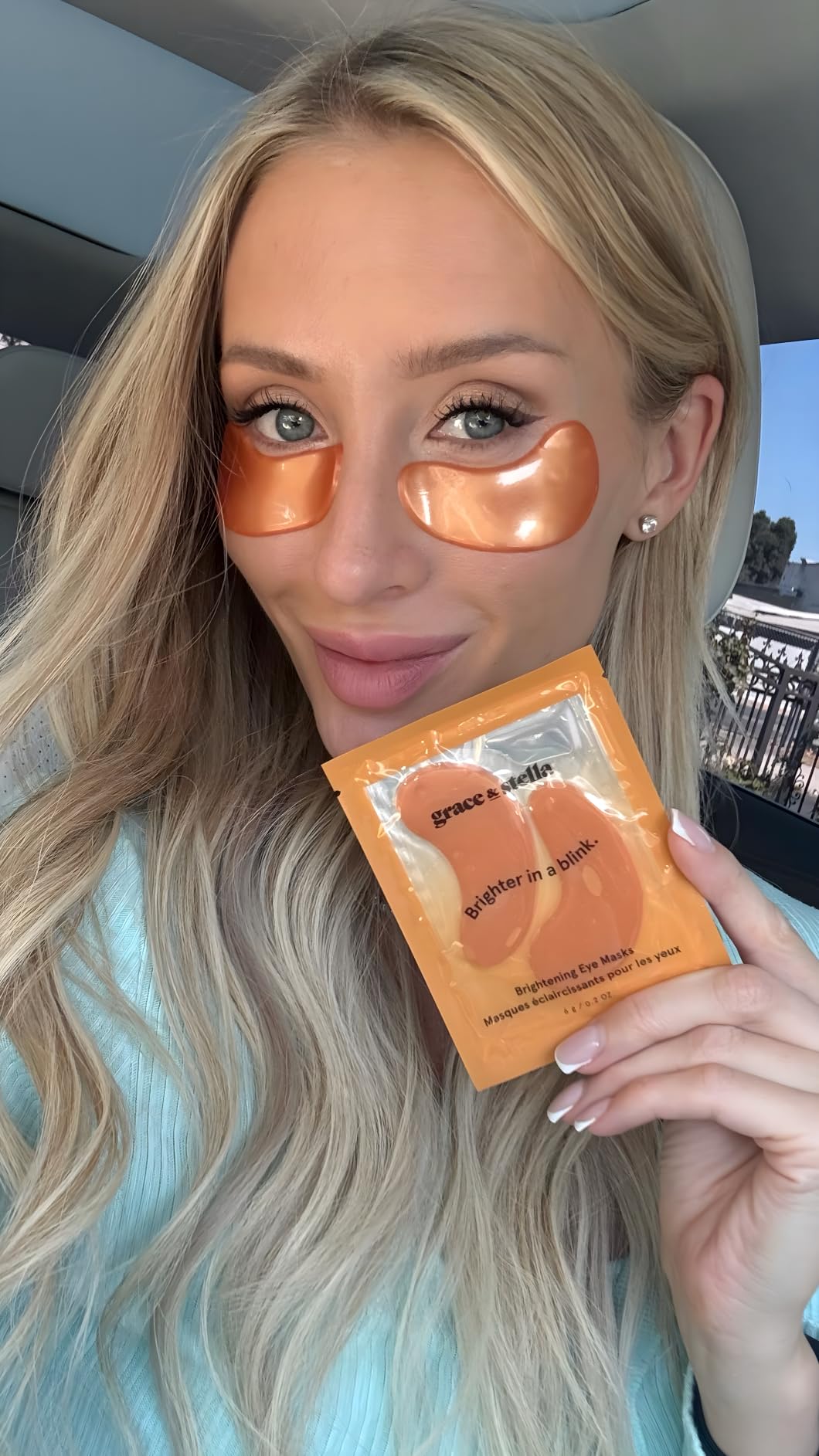 grace & stella New Brightening Eye Patches for Dark Circles (24 Pairs) - Vitamin C Under Eye Patches for Puffiness - Perfect Gifts for Women & Morning Skin Care Routine, Vegan Under Eye Mask customer photo 2