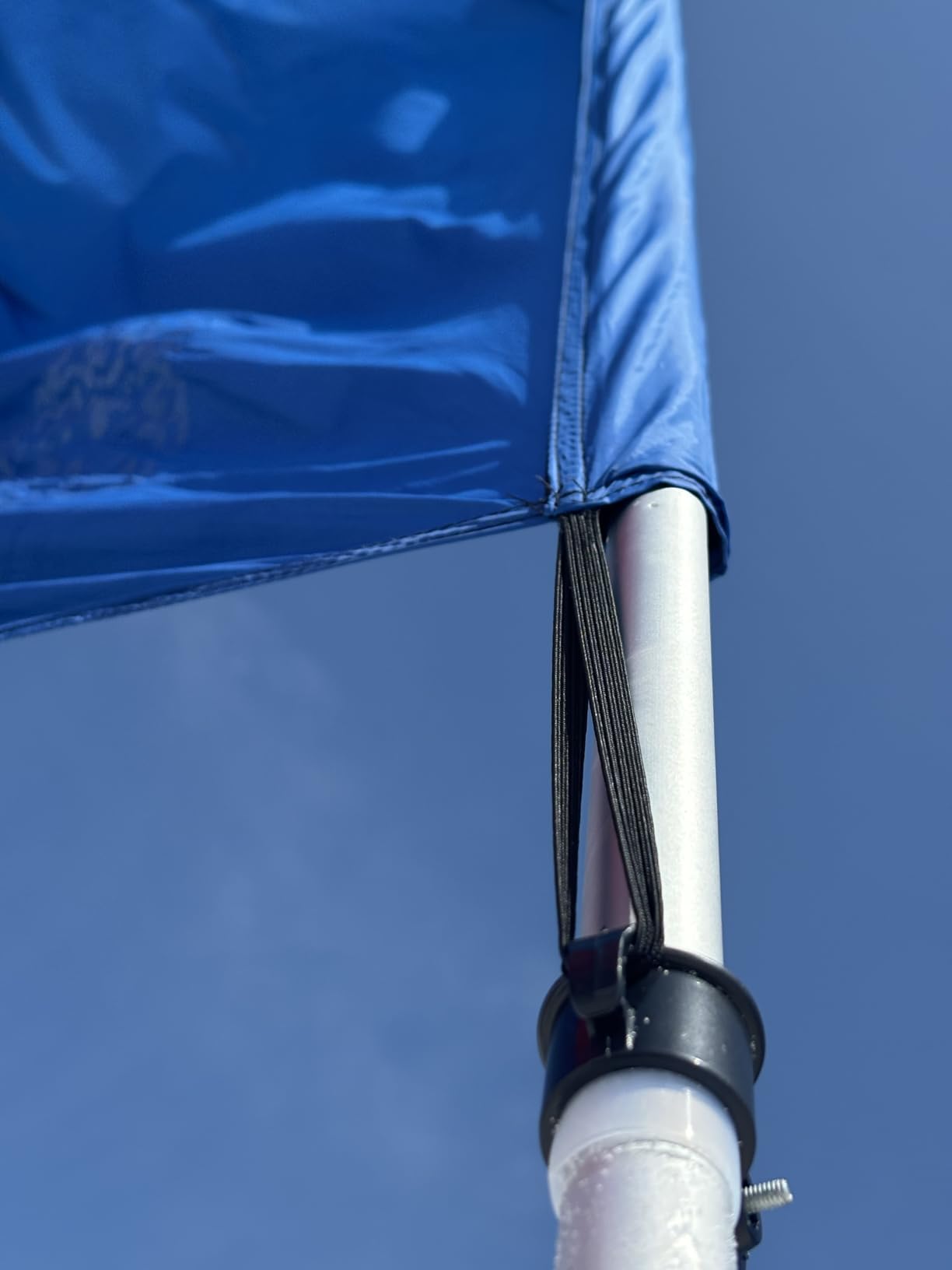 MillionShades® Beach Shade Canopy – No Ropes, No Sandbags, Quiet in Wind, 14x14 ft Wind-Propelled® Beach Shade Sail, UPF 50+, Grande for 10+ People customer photo 2