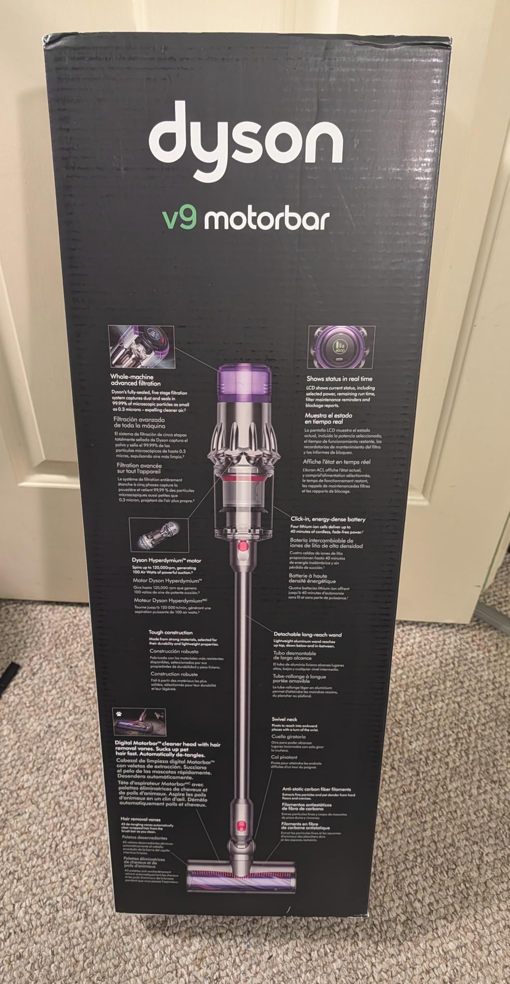 Dyson V9 Motorbar Cordless Vacuum, Cleans Hard Floors and Carpets, Detangles, Converts to Handheld, 100AW, 3 Power Modes, Up to 40 Minutes¹ customer photo 2