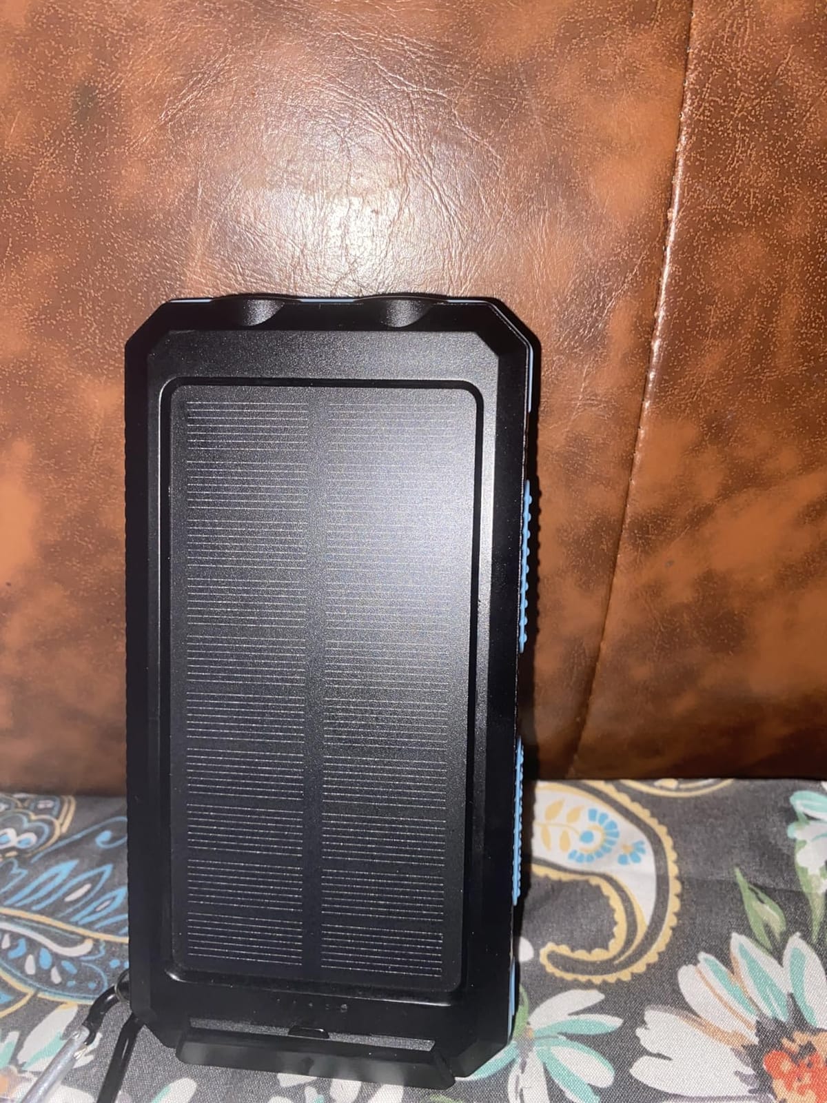 Solar Charger Power Bank 20000mAh Portable Charger with 4 Built-in Cables and USB-C in/Output, Dual Emergency Flashlights, Waterproof Outdoor Battery Pack for Camping, Hiking, Travel, and Storm Prep customer photo 1
