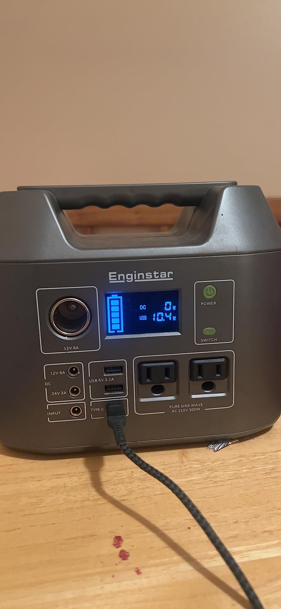 Portable Solar Generator 300W Power Station with 60W Foldable Solar Panel customer photo 1