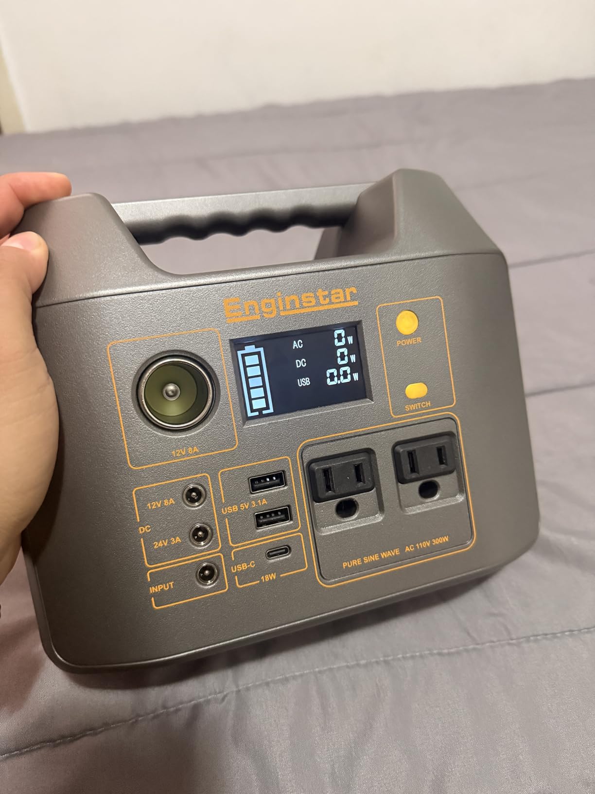 Portable Solar Generator 300W Power Station with 60W Foldable Solar Panel customer photo 2
