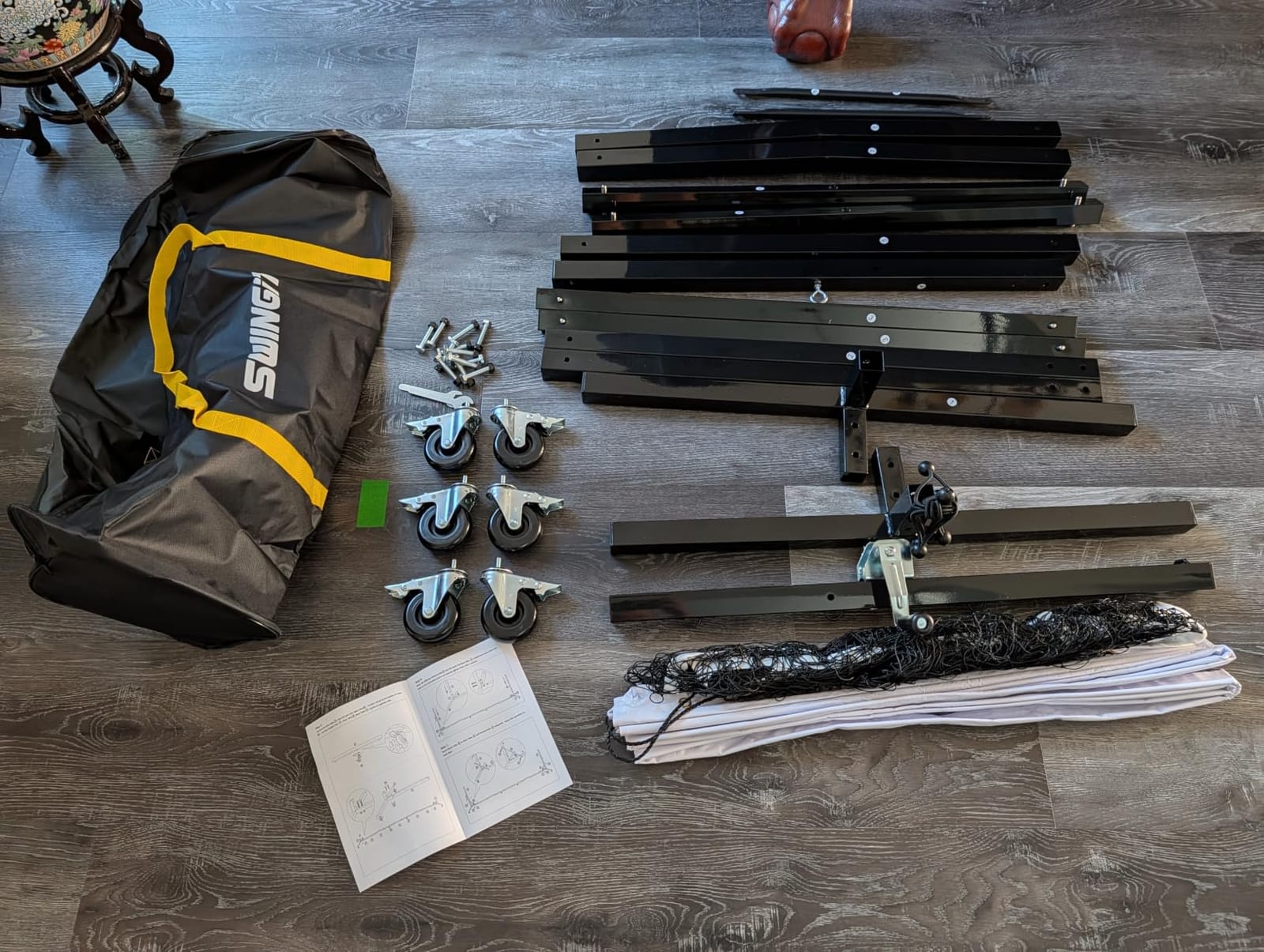 Pro Pickleball Net with Wheels, Hand Crank Tension System, 22ft Tournament IFP Regulation Size, Heavy Duty Frame, Anti-Sag, Locking Wheels, Perfect for Outdoor Court & Indoor Gym customer photo 2