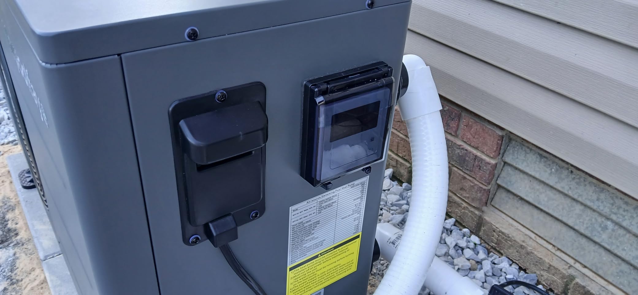 140,000 Btu Electric Pool Heat Pump for Inground Pools 220V customer photo 2