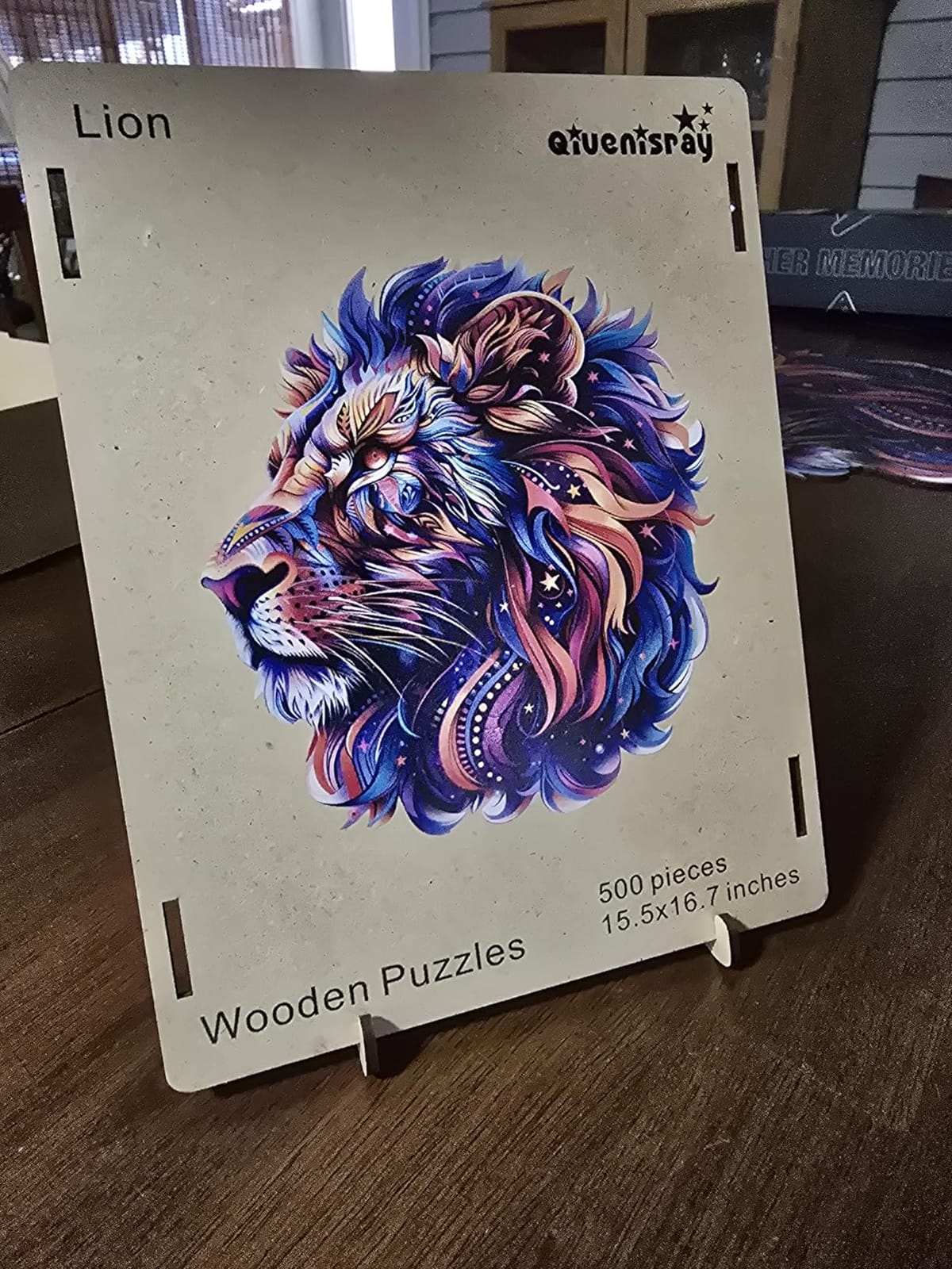 Qiuenisray Wooden Puzzles for Adults 1000 Pieces, Lion Jigsaw Puzzles customer photo 1