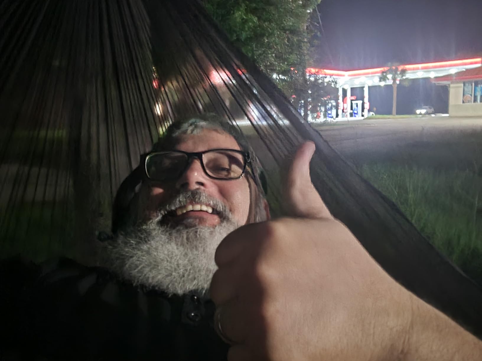 Night Cat Ultralight Pocket Hammock: Durable Tree Hammock Tear-Resistant HMPE Ripstop High Strength Fabric Only 0.66lb Max Load 330lbs Portable for Solo Hiking Backpacking customer photo 2