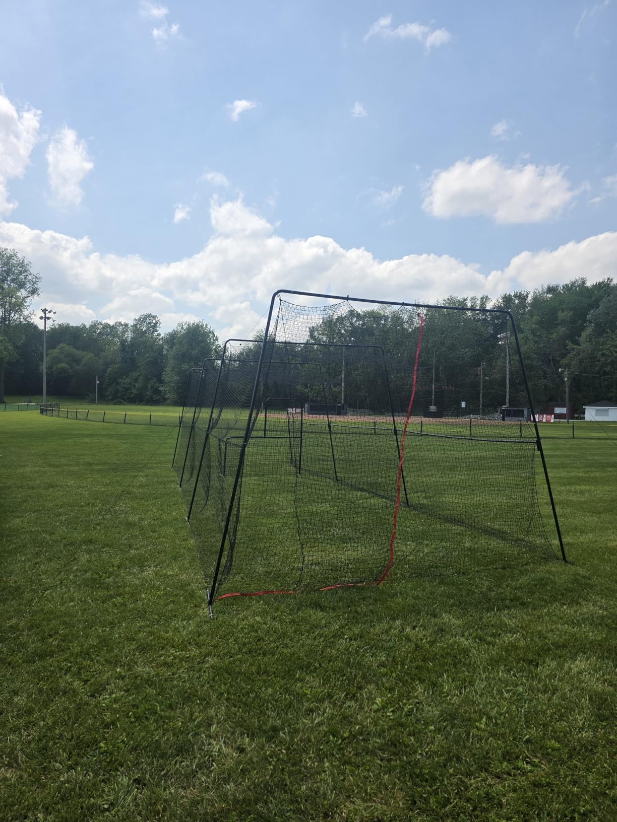 RIIFRILY Baseball Batting Cages for Backyard with Net and Frame, 20/30/40FT customer photo 2