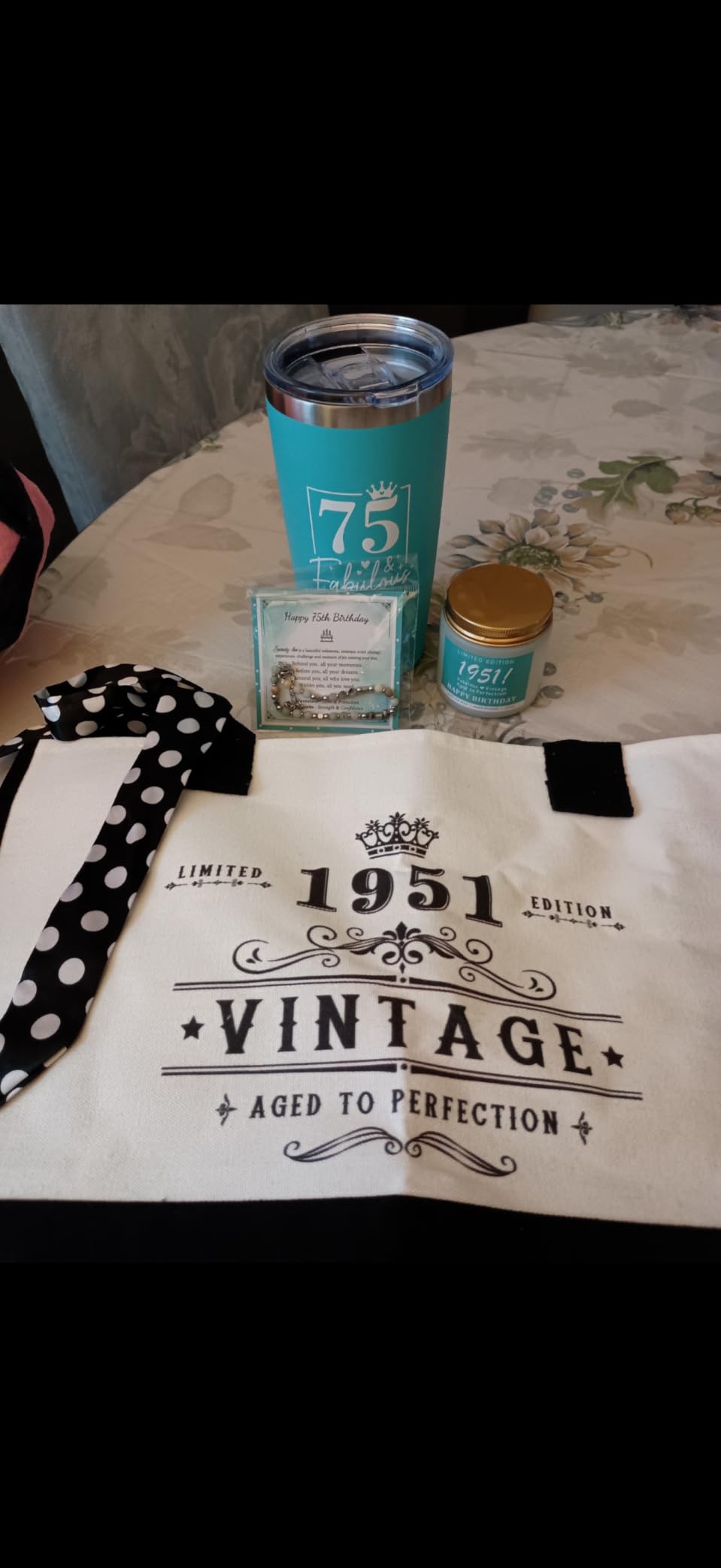50th Birthday Gifts for Her 50 Year Old Gifts for Women Turning 50 and Fabulous Gift Ideas for Woman Cool 1976 Birthday Gift for Woman Happy 50th Bday Decorations Basket for Mom Daughter with Tumbler customer photo 1
