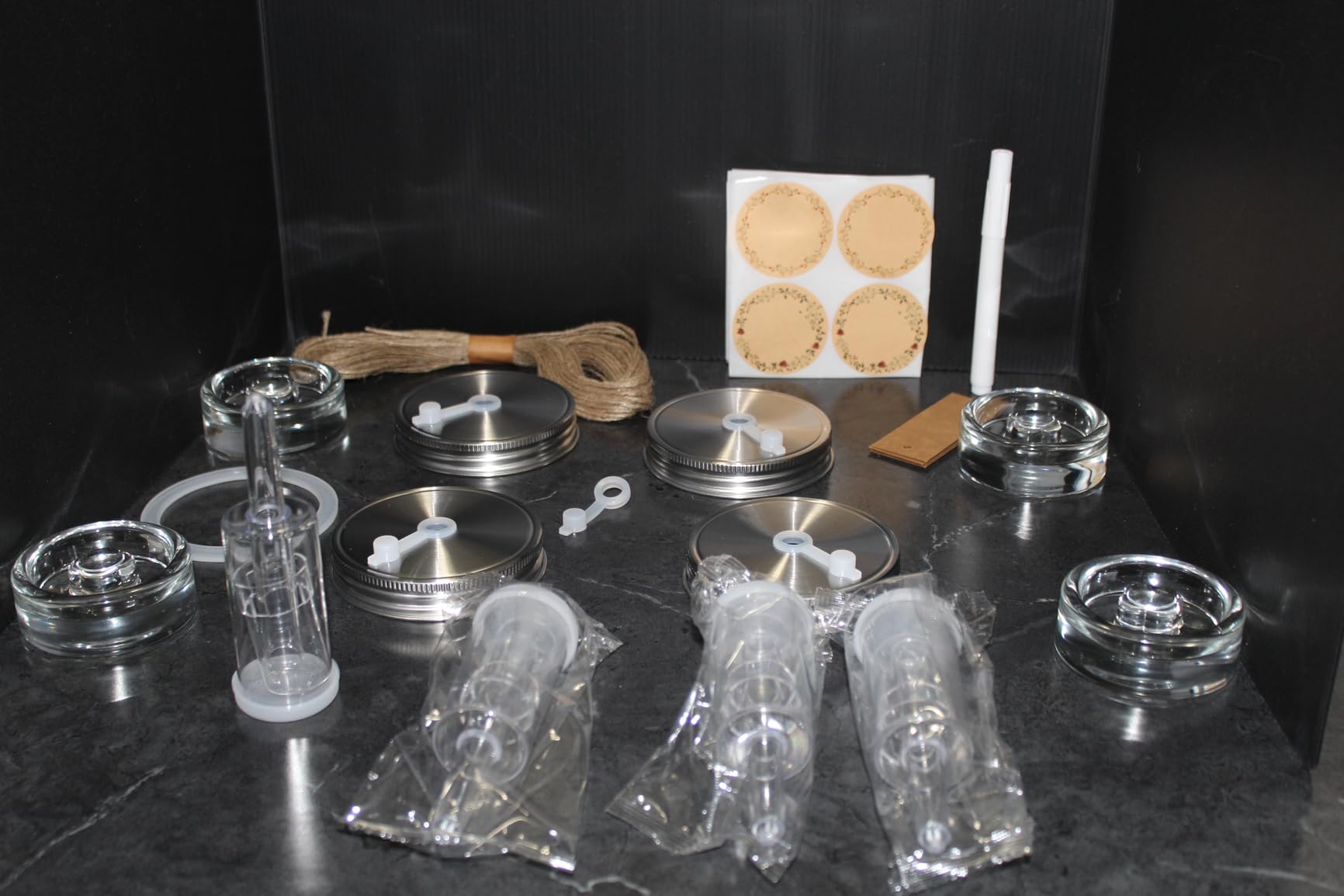 Fermentation Kit 4Pack with 4x32oz Mason Jars, 304 Lids, Airlocks, Weights customer photo 1