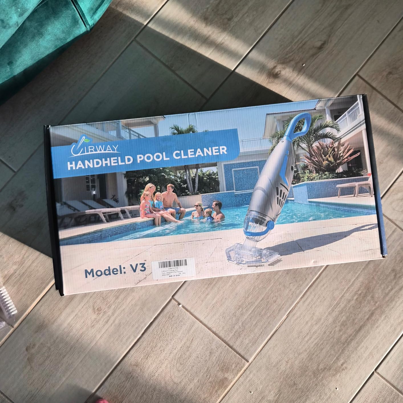 Pool Vacuum for Above Ground Pool & Inground Pools, (2026 Upgraded) 26.5 GPM High-Powerful Pebbles Suction, V3 IPX8 Cordless Handheld Rechargeable Cleaner 2 Vacuum Heads & 4 Filter Bags, 1H Runtime customer photo 1