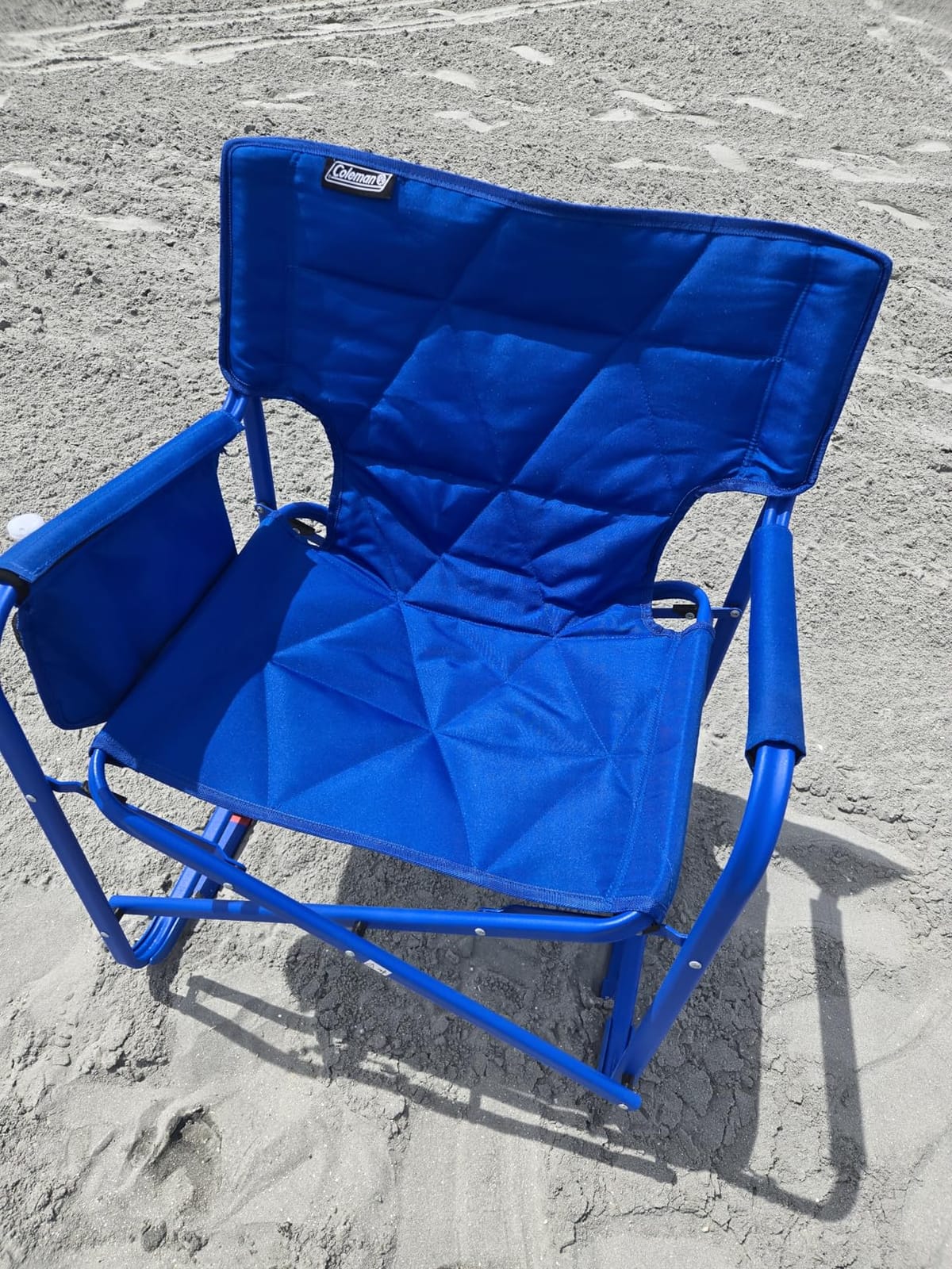 Coleman Pro Rocker Chair, Easy & Fast Folding, Up to 250lb Capacity, Great for Camping, Easily Portable, Mussel customer photo 1