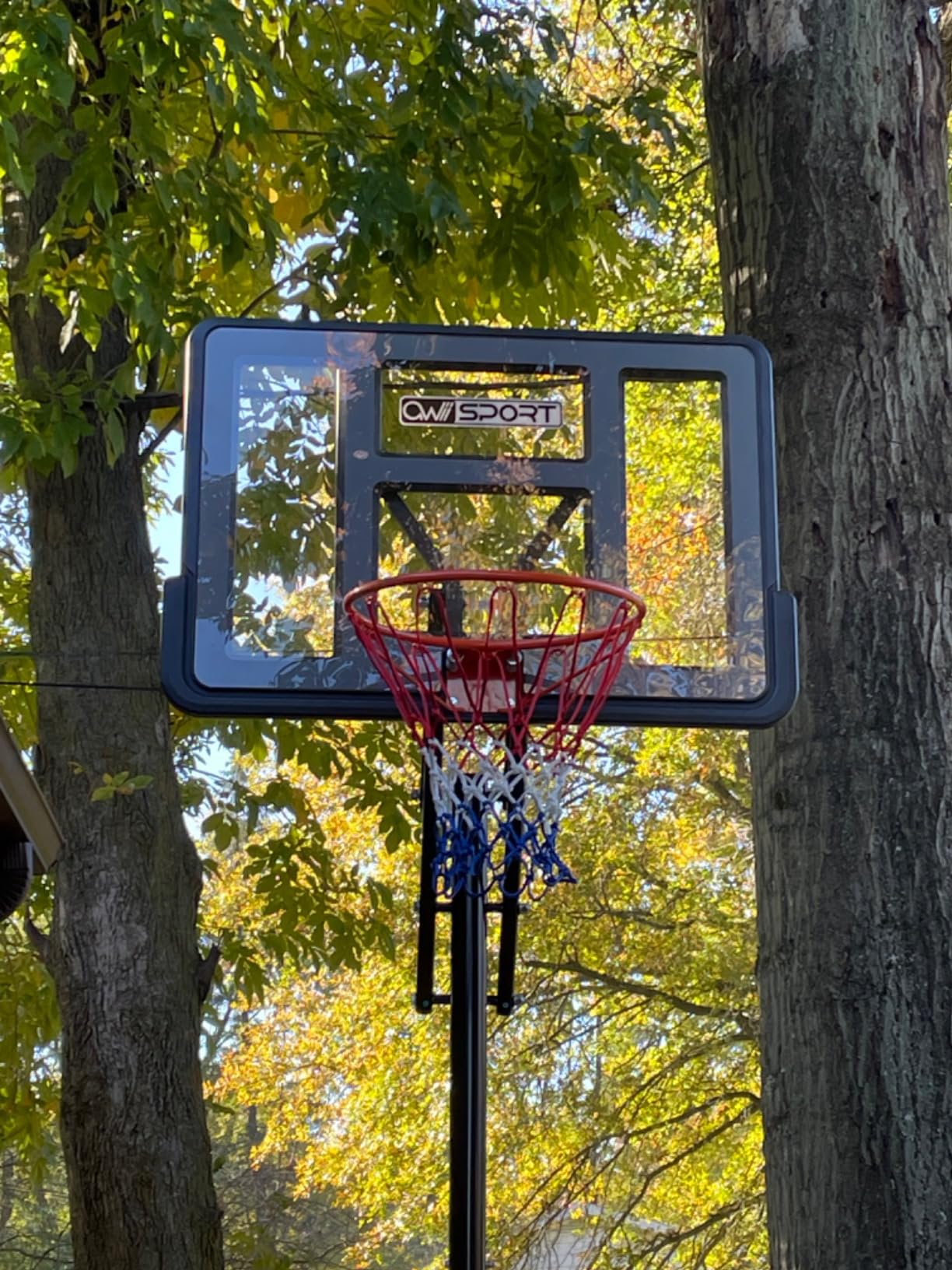 Basketball Hoop 40/44/48 Inch Impact Backboard 4.8-10FT Height Adjustable customer photo 2