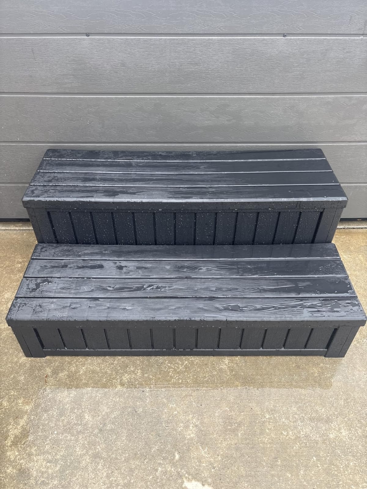 36.6” Hot Tub Steps with Storage, 780 lbs Load Capacity, Black customer photo 2