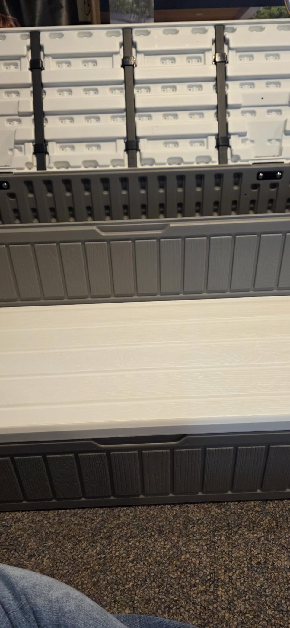 CAMMOO Hot Tub Steps with Storage, Pool Ladder, Spa Steps Outdoor, Brown customer photo 2