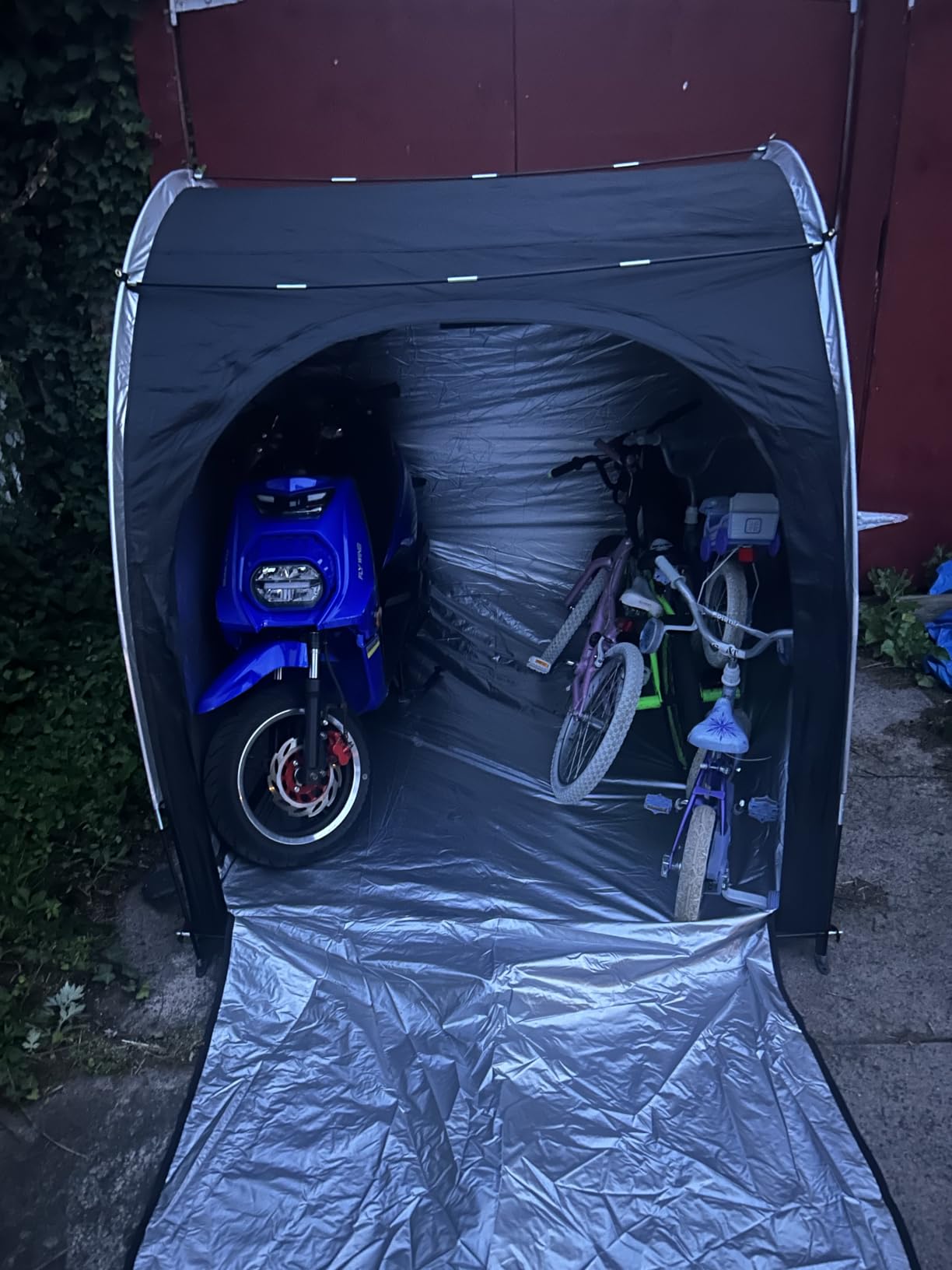 Happy Travel Bike Storage Shed Tent, Outdoor Portable Bicycle Storage Sheds customer photo 1