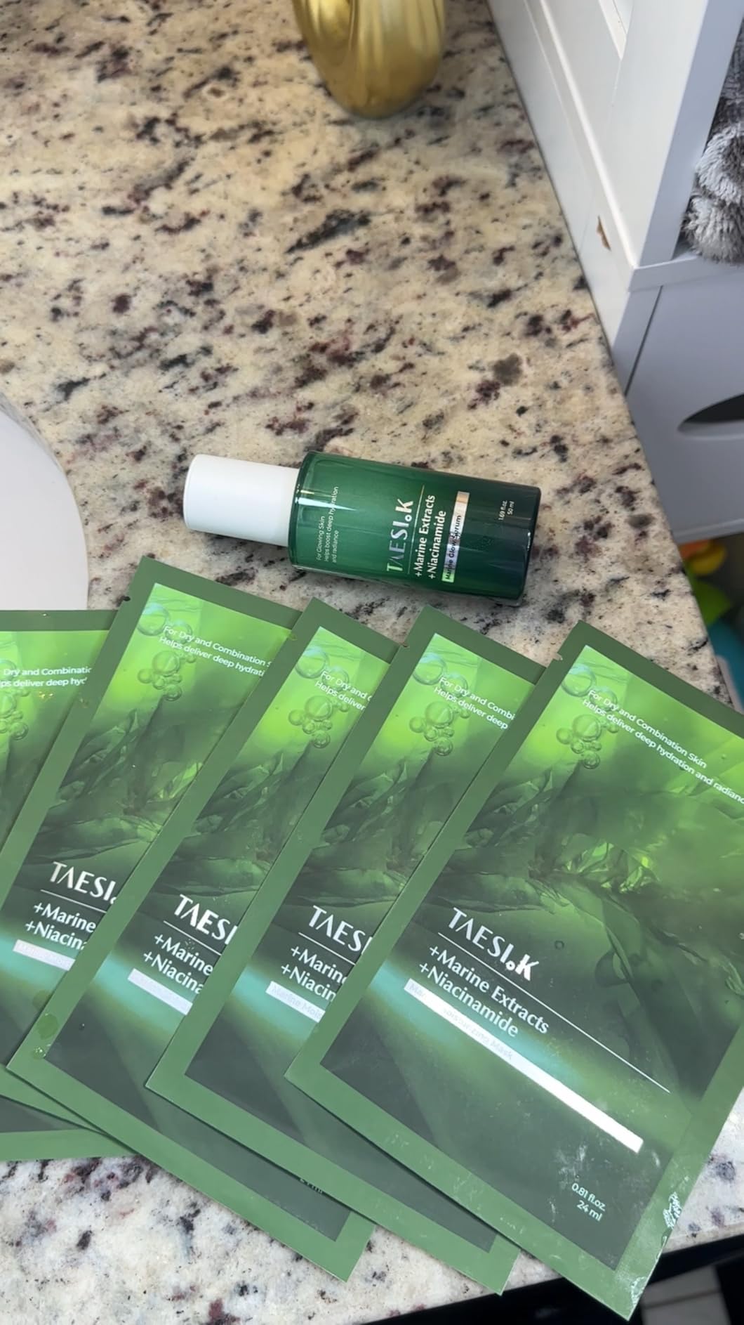 Sheet Mask with Niacinamide, Adenosine & Hyaluronic Acid, Glass Skin, 6ct | Daily Refresh Sheet Mask with Peptides, Retinol & Marine Complex, Soothing Dewy Hydration, Korean Skin Care customer photo 2