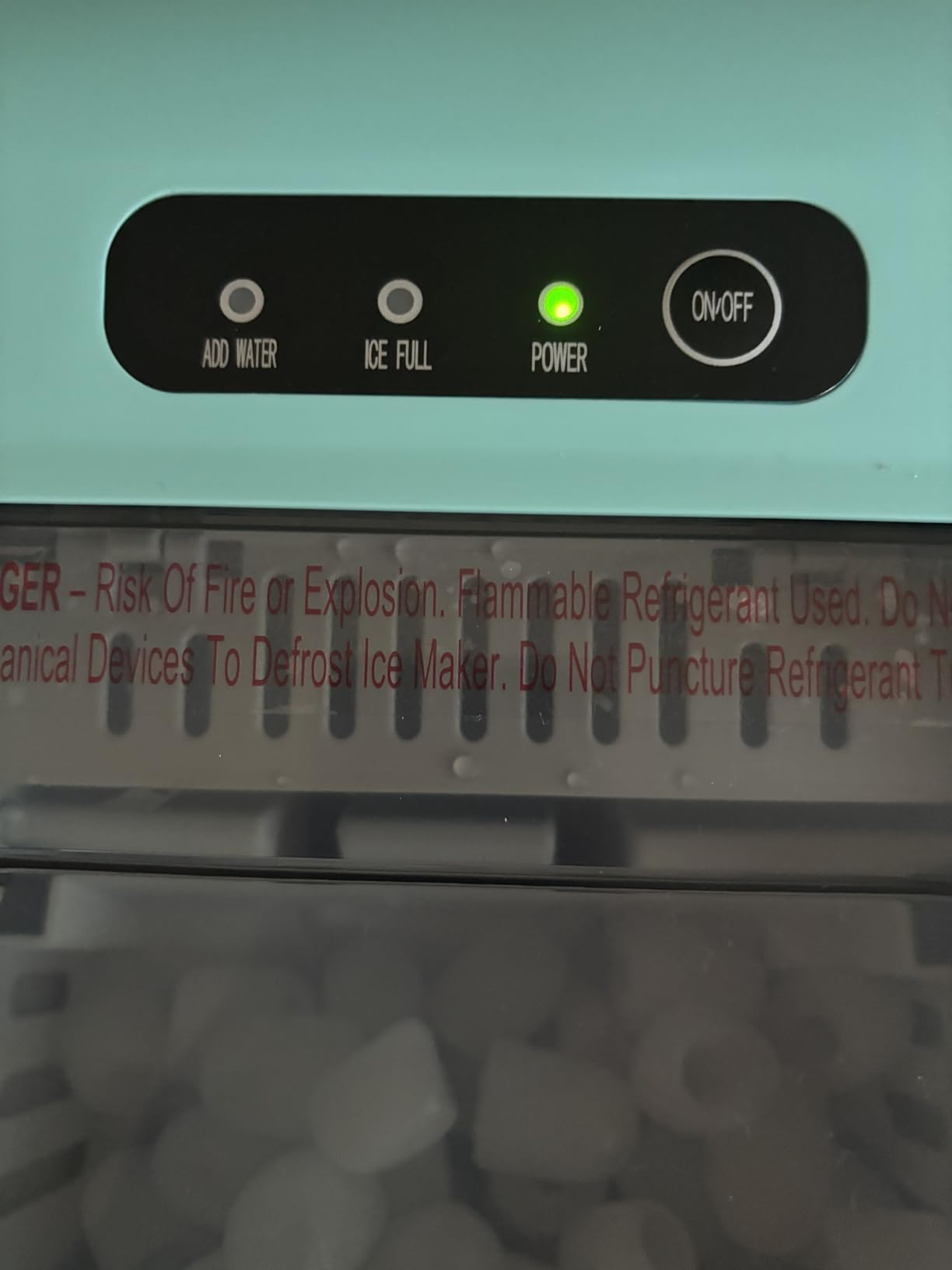 Crzoe Countertop Ice Maker, 26Lbs/24H,2 Sizes of Ice, Self-Cleaning,Black customer photo 1