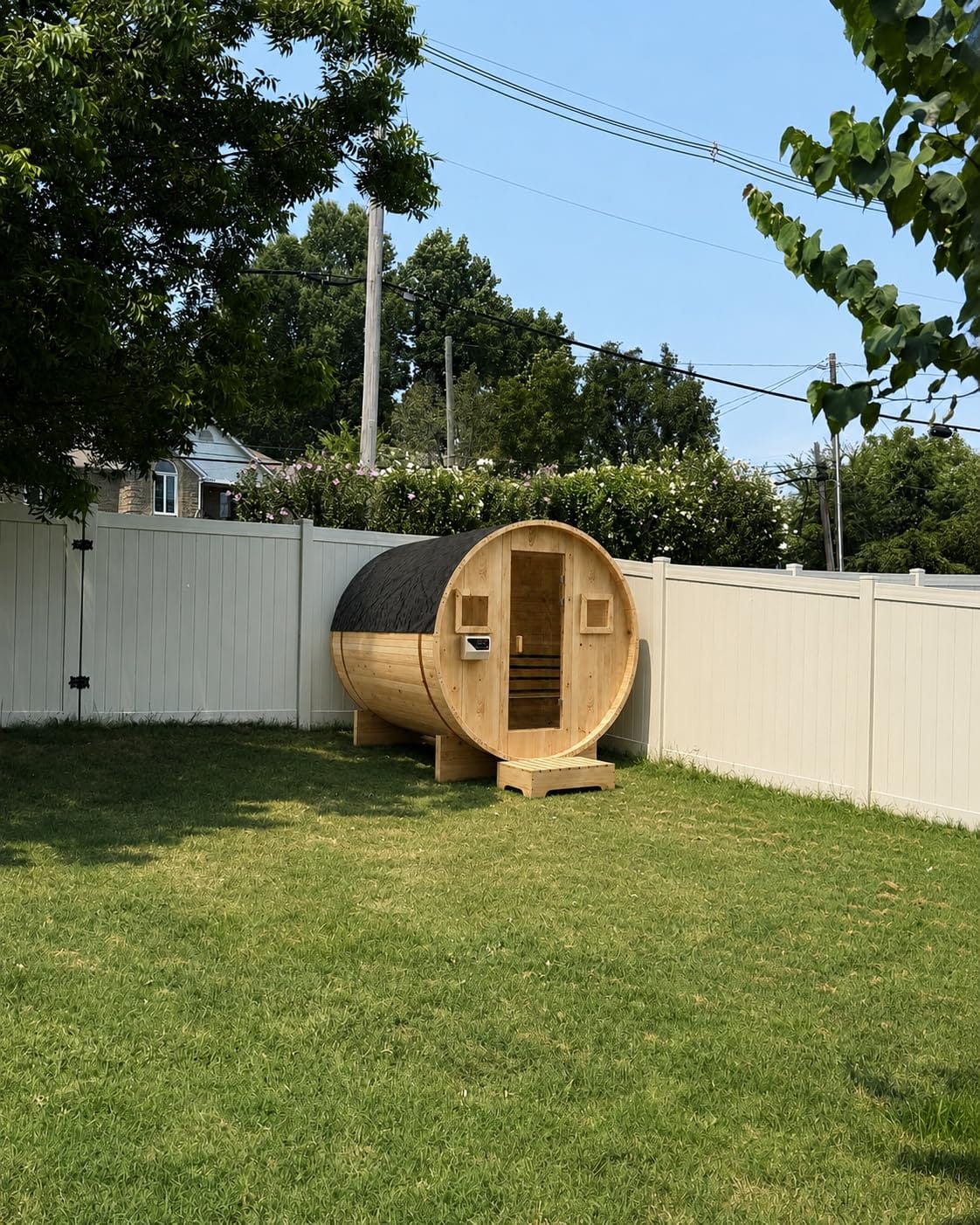 Outdoor Traditional Barrel Sauna customer photo 2
