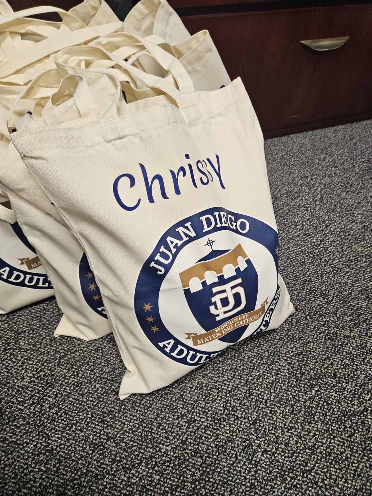 1-200 Pack Custom Canvas Tote Bags Bulk Personalized Logo Text, S / M / L customer photo 1