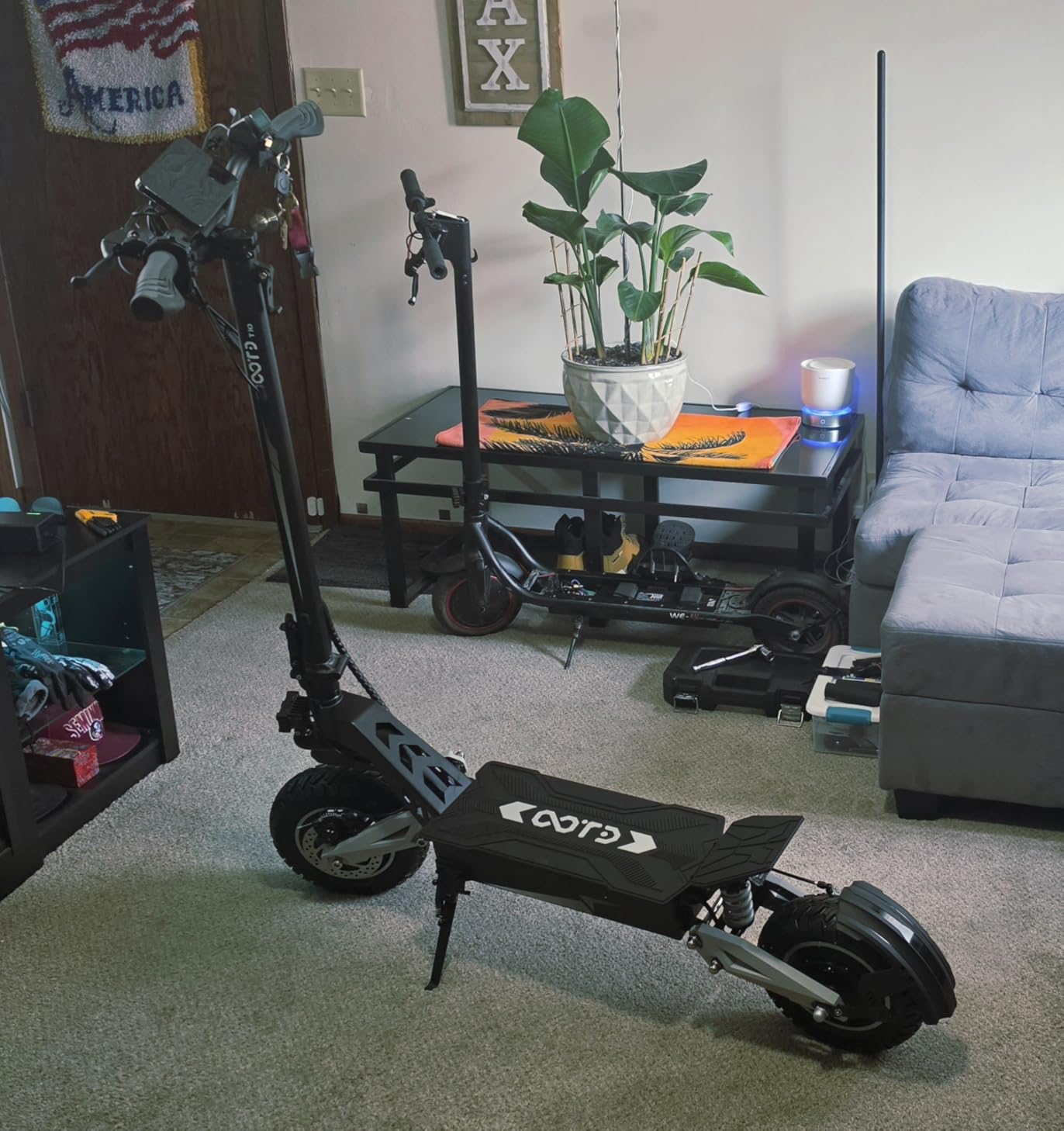 T10 Electric Scooter for Adults, 48V 18AH Battery Up to 46 Miles Long Range & Powerful Motor, 31 MPH Max Speed, 11 Inch All-Terrain Tires Folding Commuter E Scooter with Dual Suspension & LCD Display customer photo 2