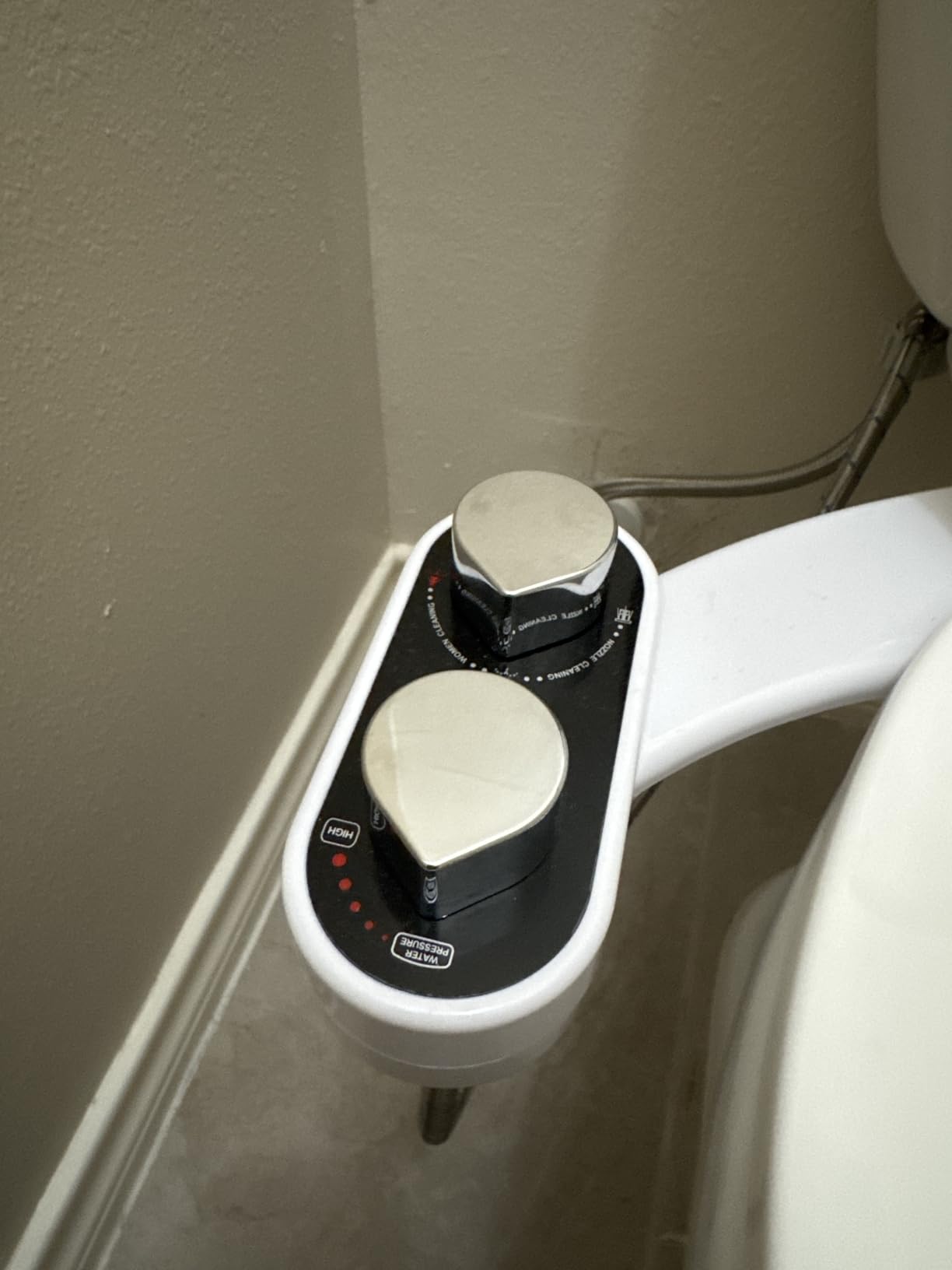 CLEAR REAR Bidet Attachment for Toilet Seat - Non-Electric with Self Cleaning Dual Nozzles, Leak Proof Connectors, Adjustable Water Spray, Rear & Feminine Wash - Hygienic Bathroom Upgrades customer photo 1