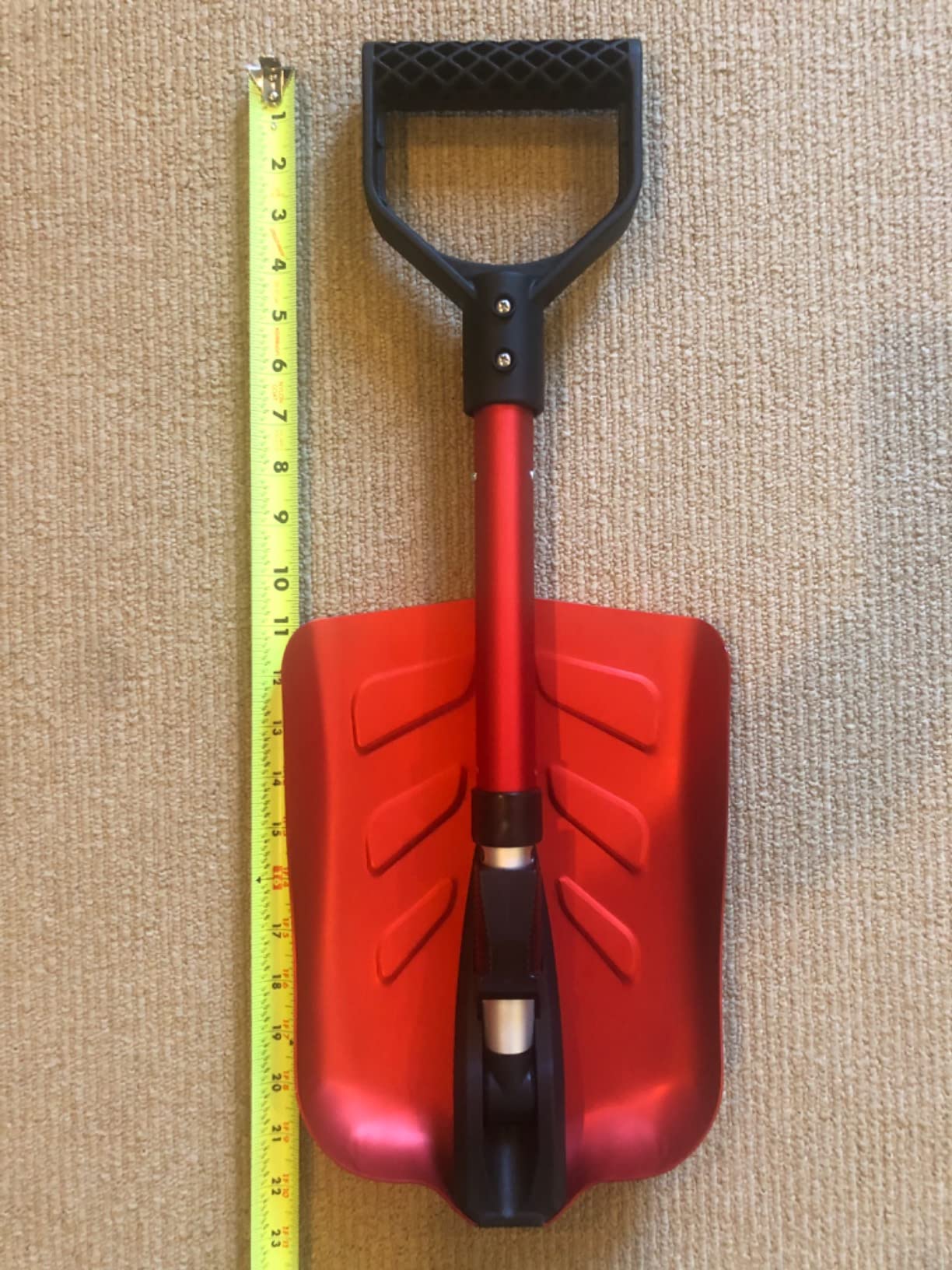 Heavy Duty Snow Shovel, Extra Wide Snow Shovel for Driveway, Sidewalk, Patio, Deck & Doorway Snow Removal, Ergonomic Back Saver Snow Plow with Steel Blade, Non-Slip Grip Handle customer photo 2