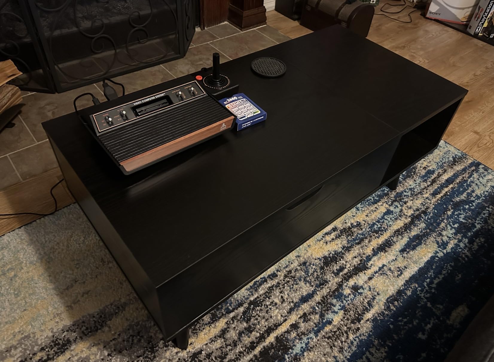OLIXIS Wood Lift Top Coffee Table with Hidden Compartment and Storage Shelf customer photo 1