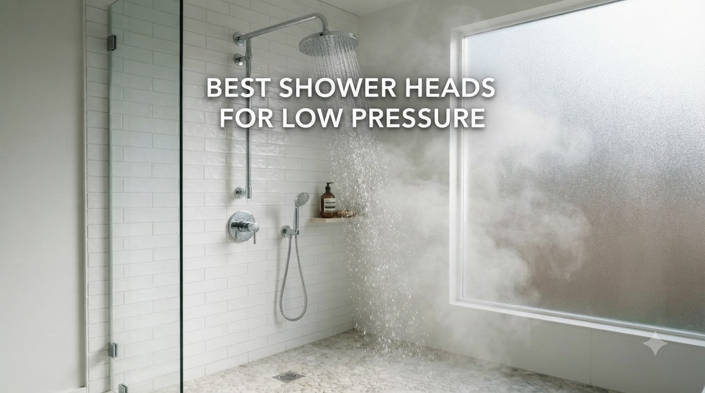 best shower heads for low pressure