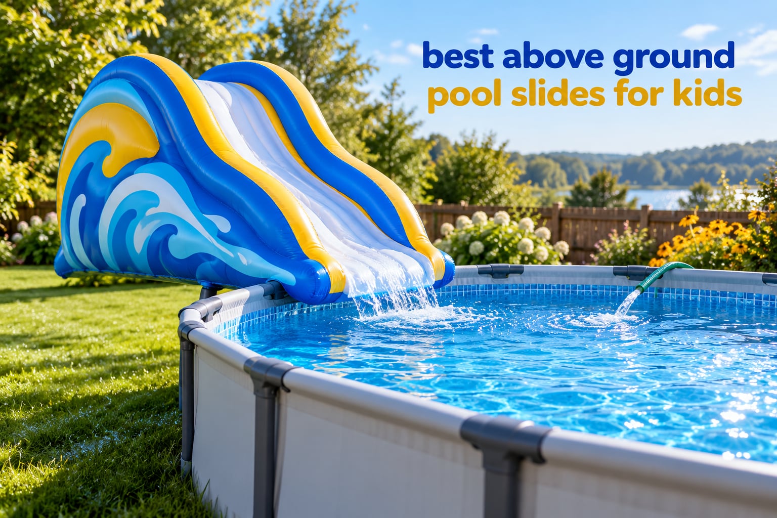 best above ground pool slides for kids