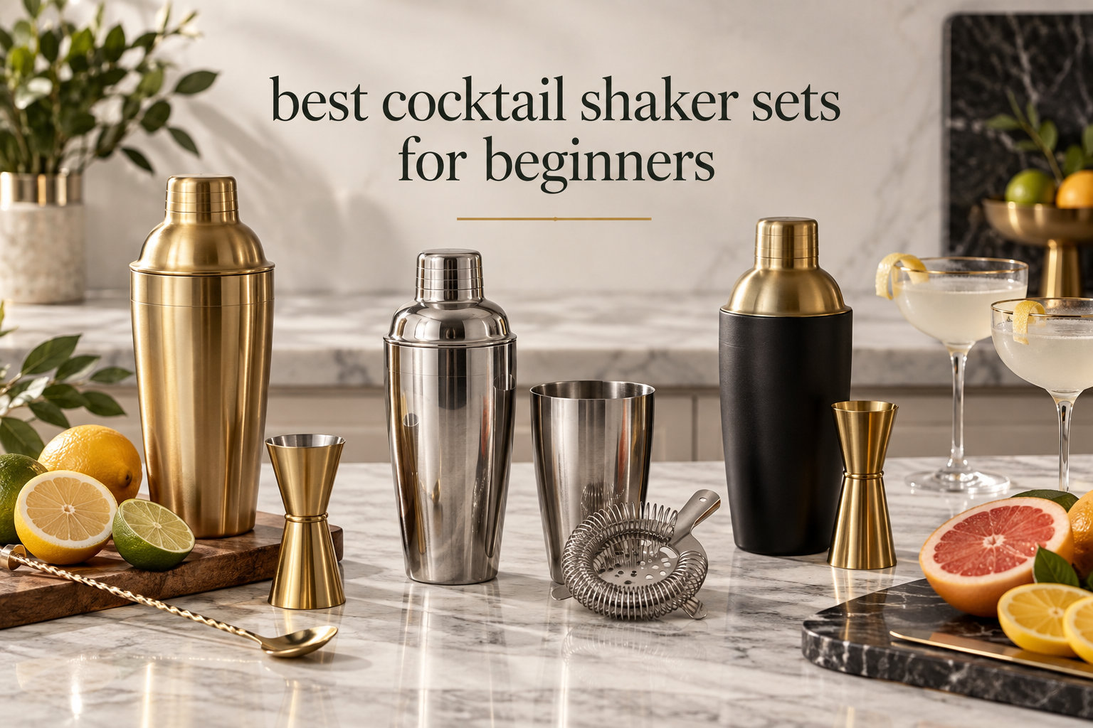 best cocktail shaker sets for beginners