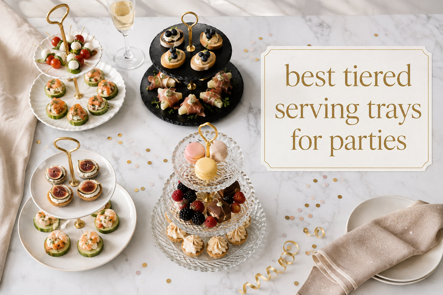 best tiered serving trays for parties