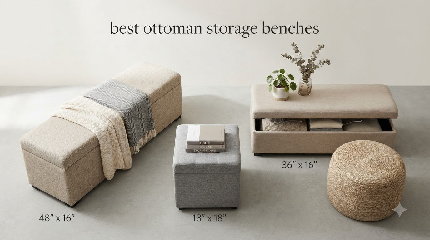 best ottoman storage benches