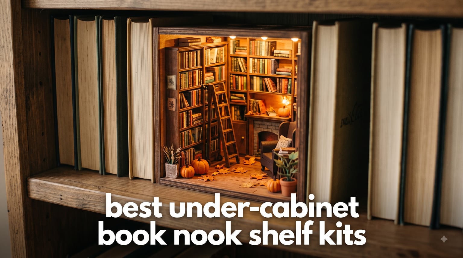 best under-cabinet book nook shelf kits
