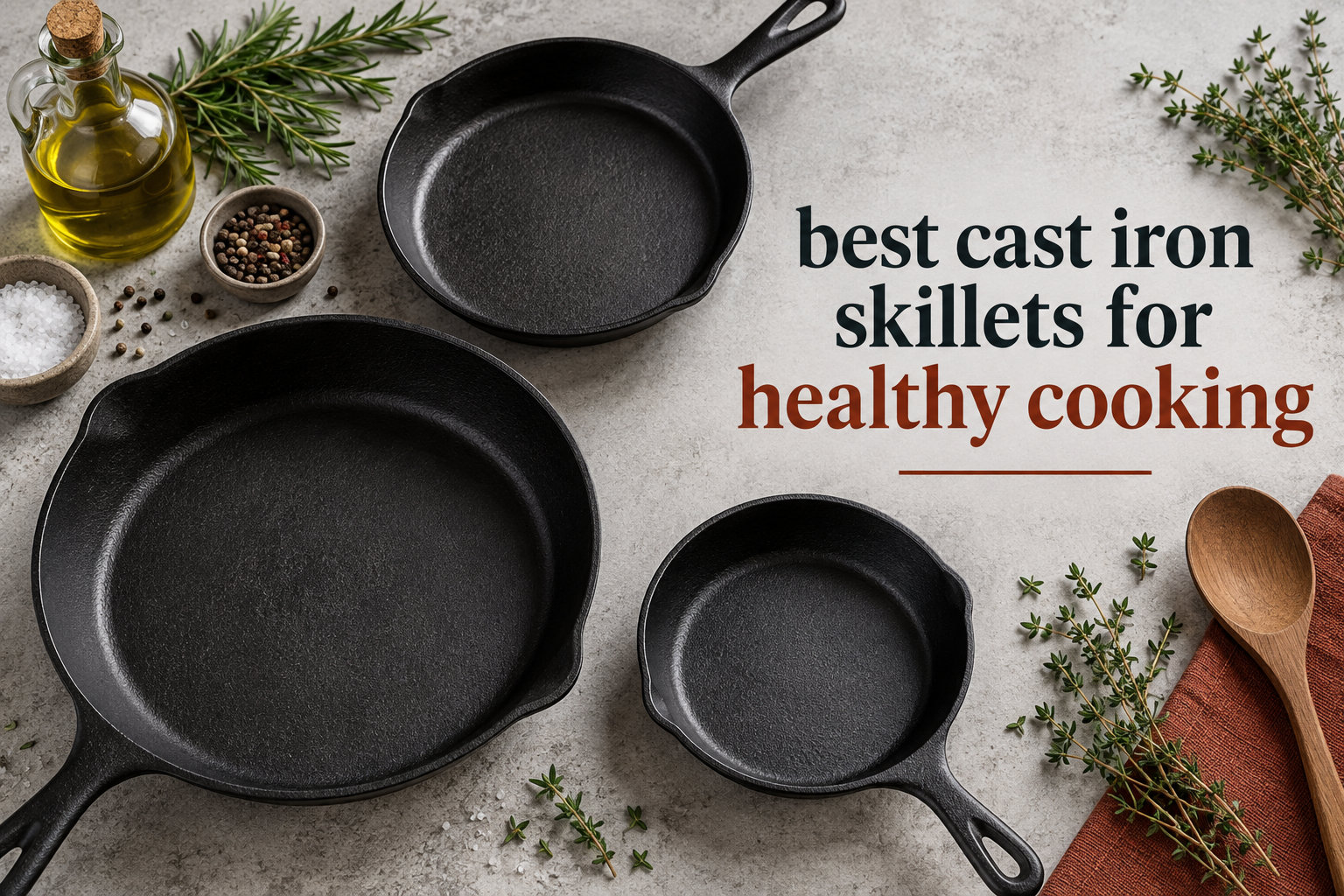 best cast iron skillets for healthy cooking