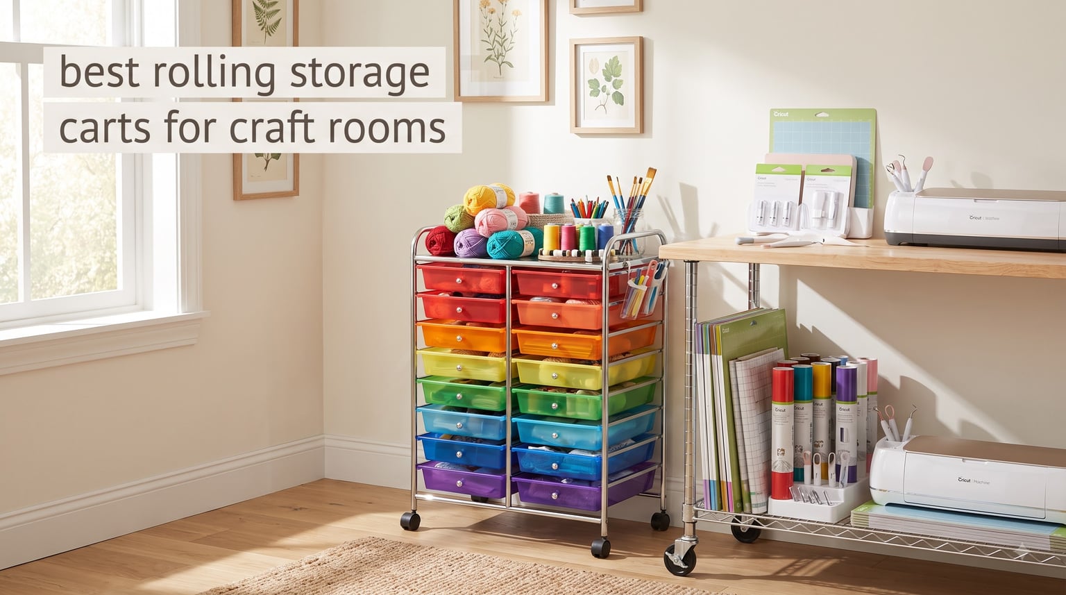 best rolling storage carts for craft rooms