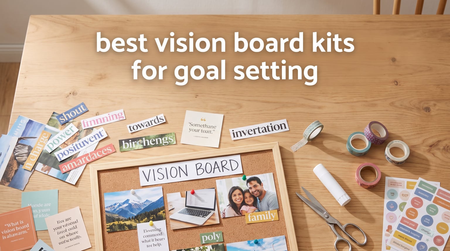 best vision board kits for goal setting