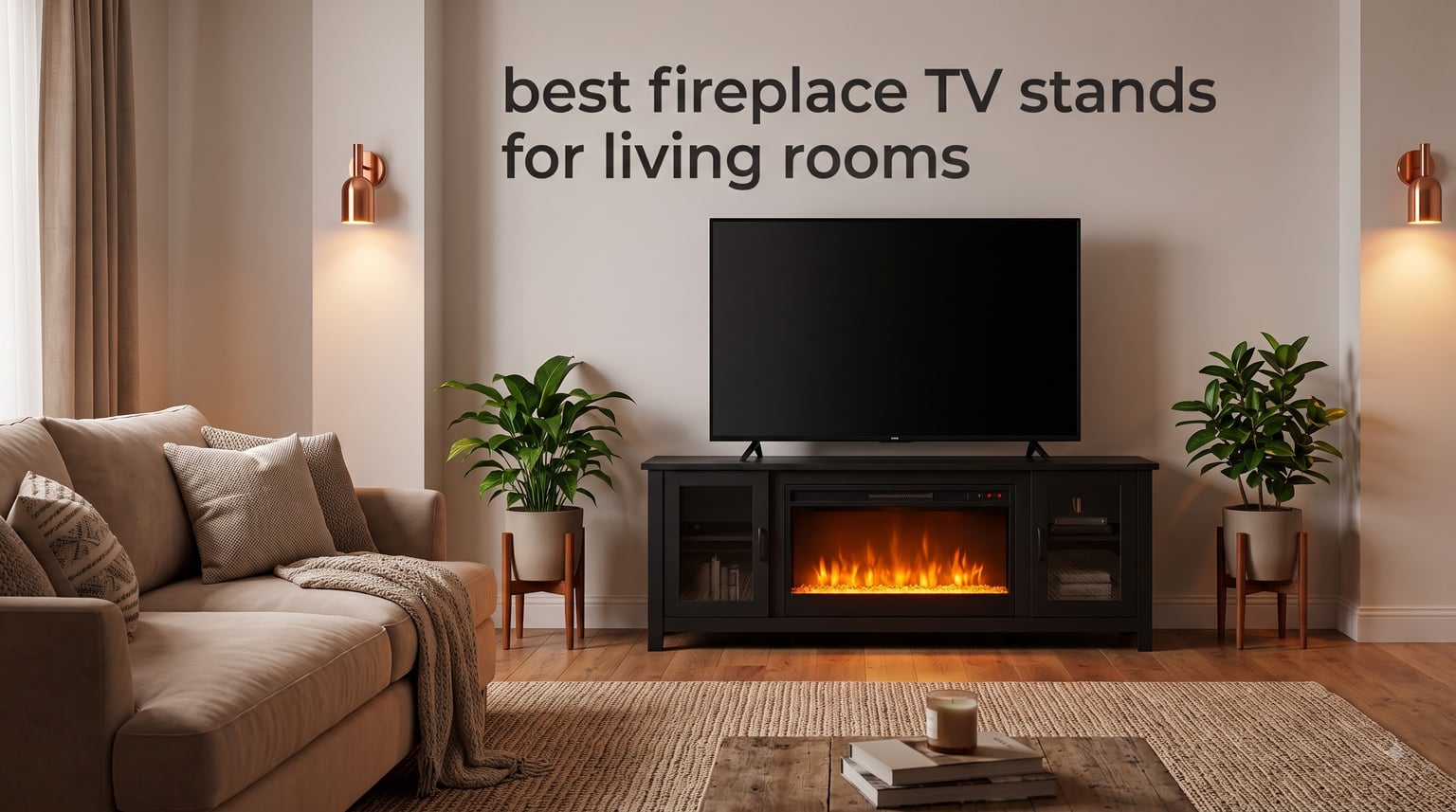 best fireplace TV stands for living rooms