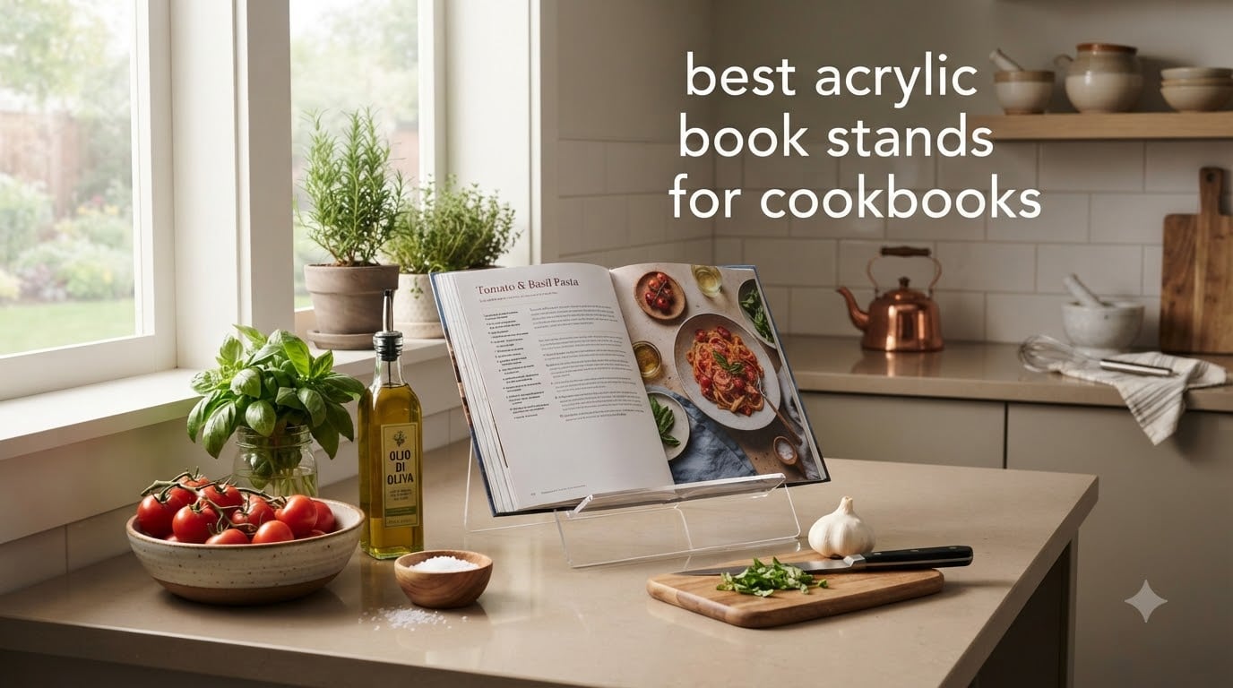 best acrylic book stands for cookbooks