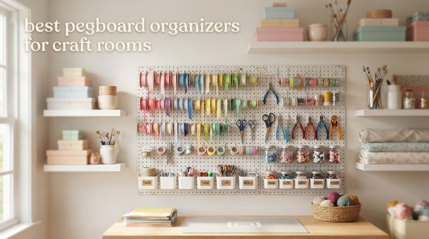best pegboard organizers for craft rooms