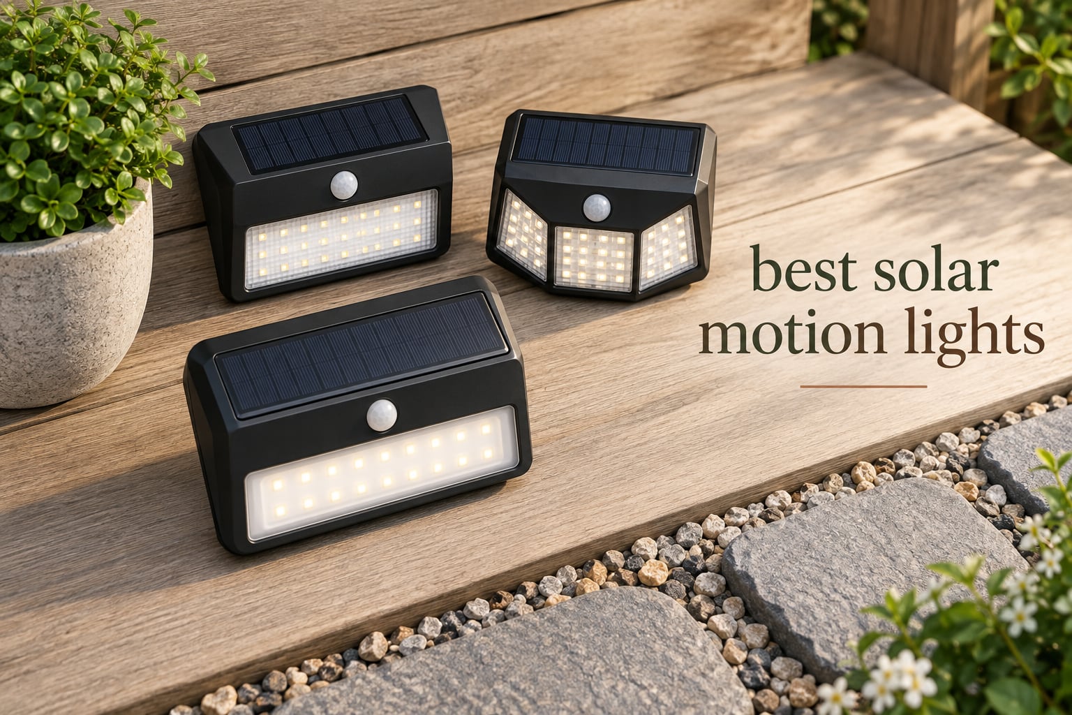 best solar motion lights