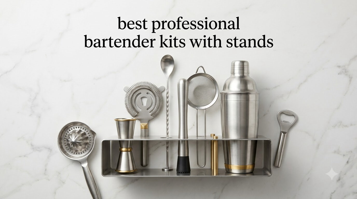 best professional bartender kits with stands