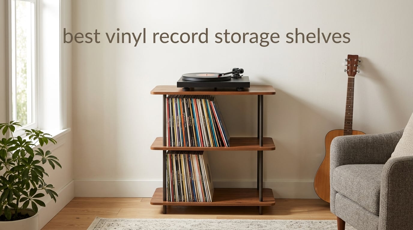 best vinyl record storage shelves