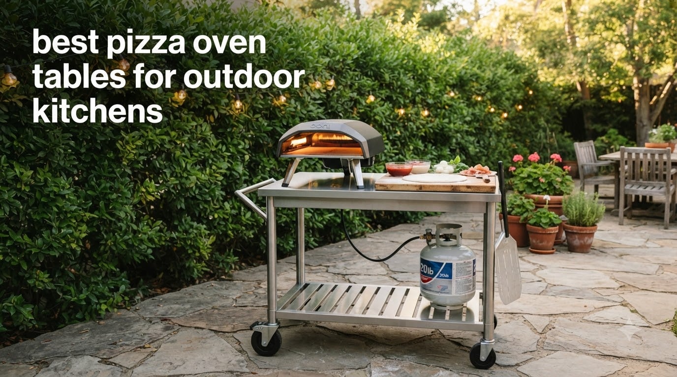 best pizza oven tables for outdoor kitchens