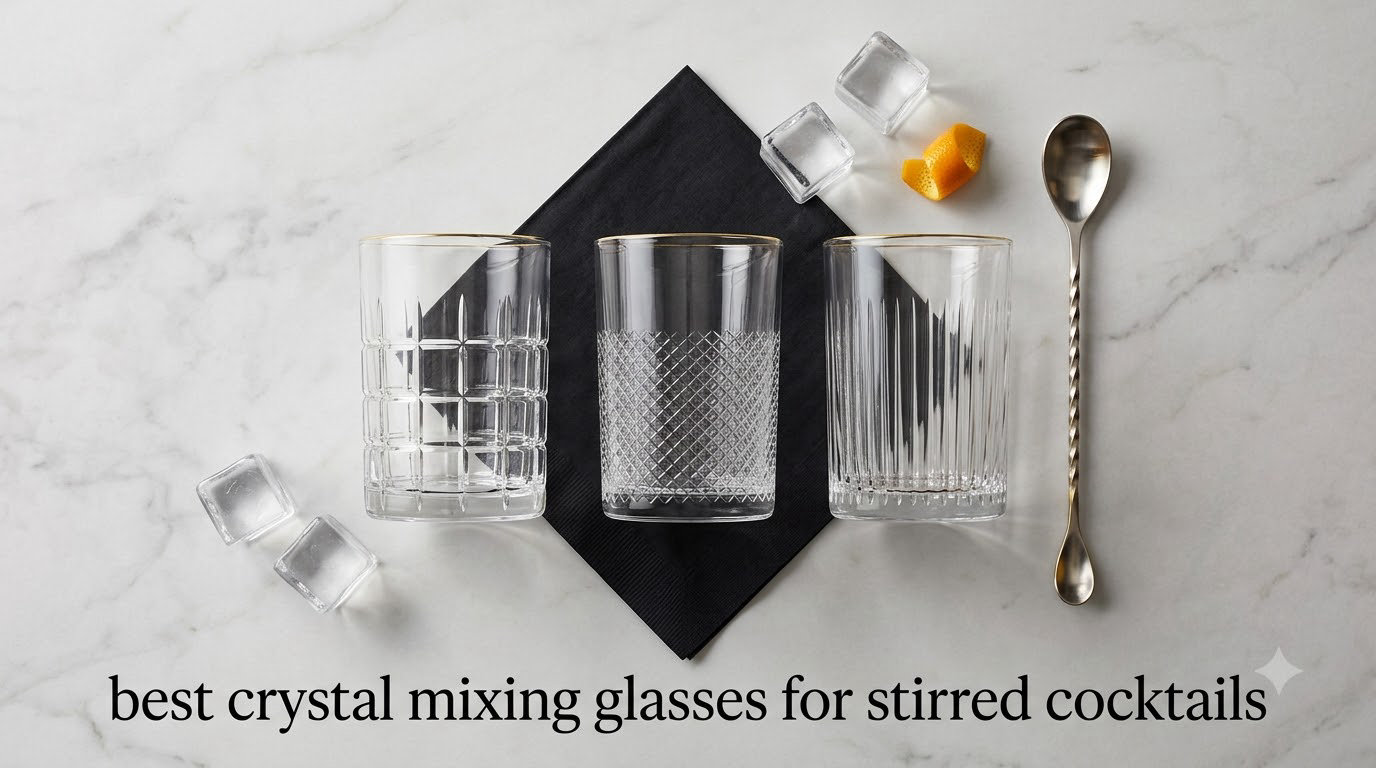 best crystal mixing glasses for stirred cocktails