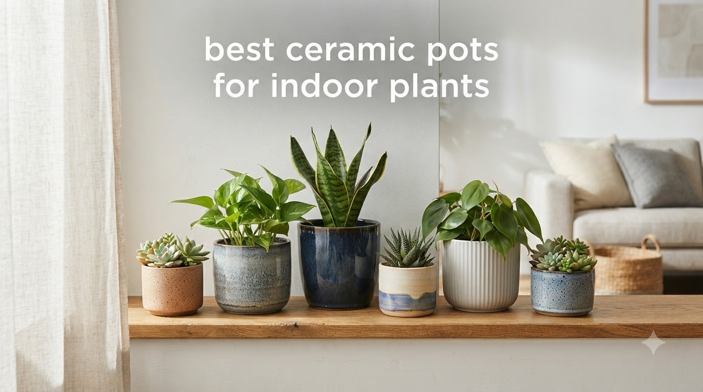 best ceramic pots for indoor plants