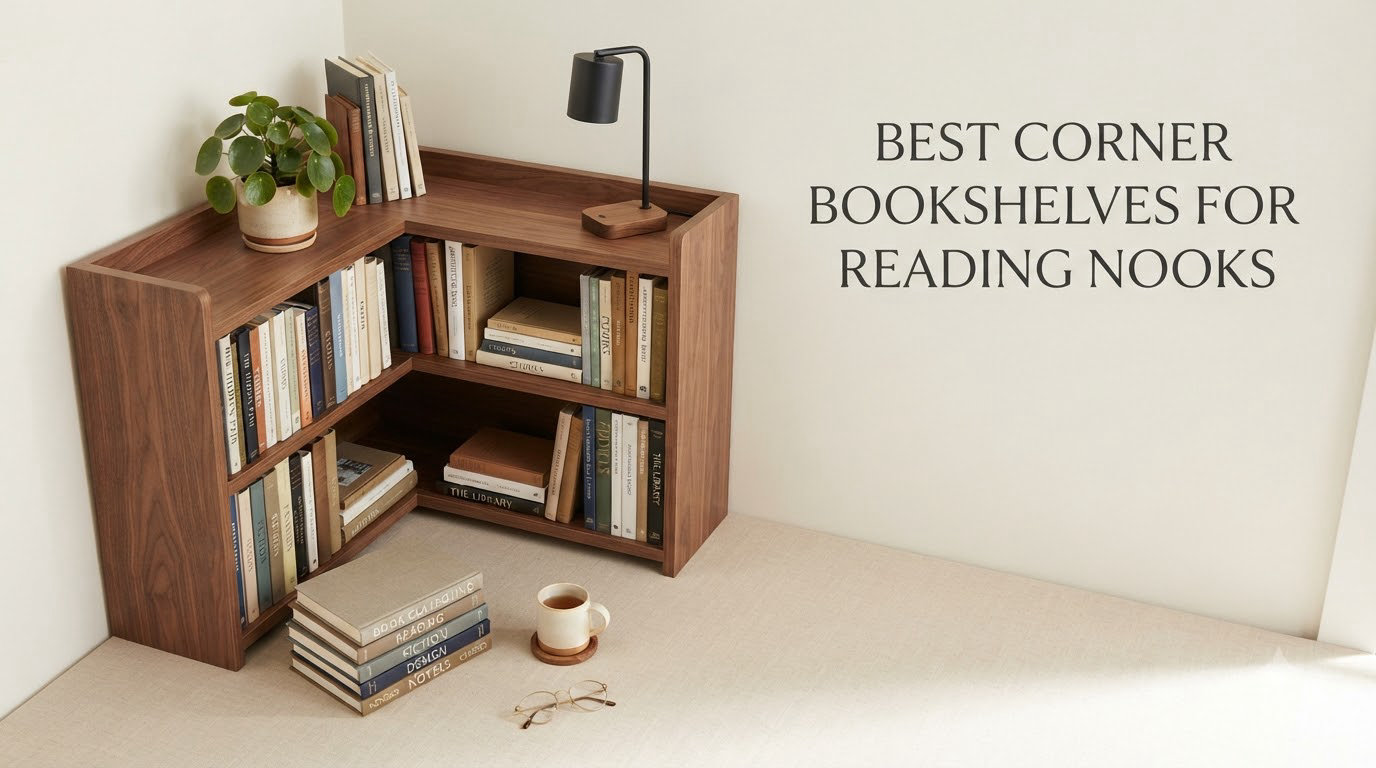 best corner bookshelves for reading nooks