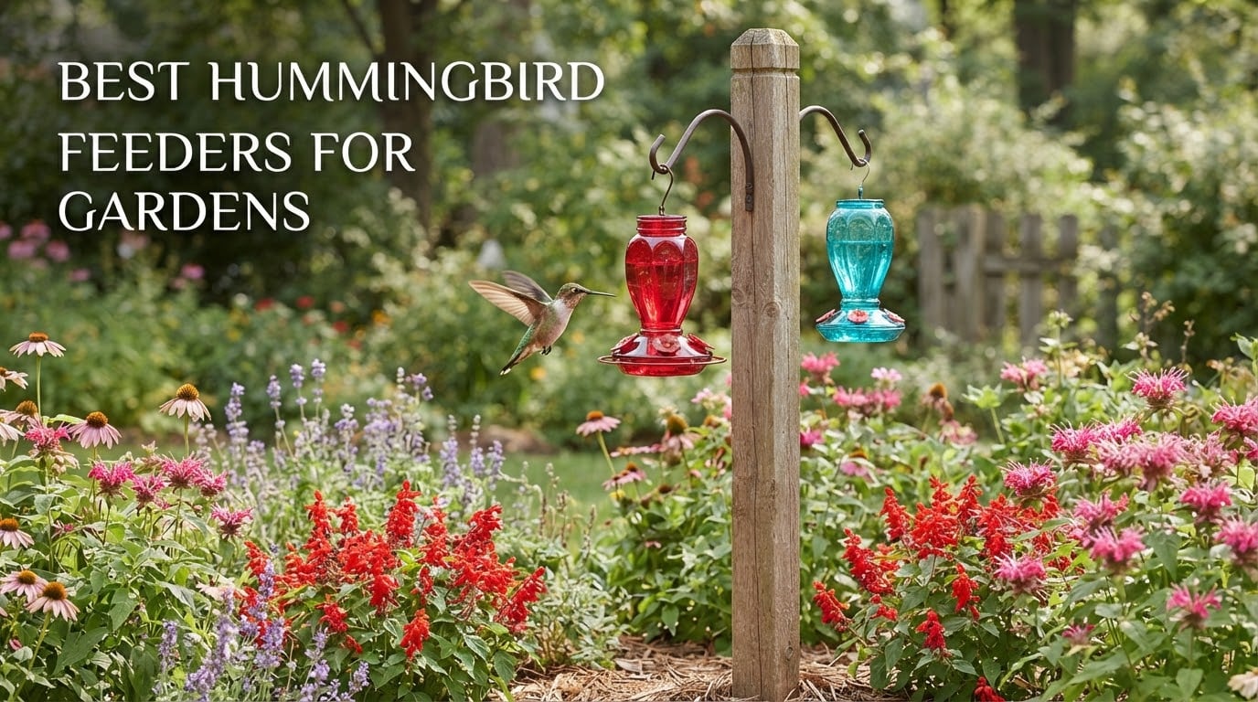 best hummingbird feeders for gardens